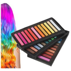 Caja x36 Tizas tinte temporal Hair Chalk Cabello Mechas Color