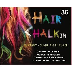 Caja x36 Tizas tinte temporal Hair Chalk Cabello Mechas Color