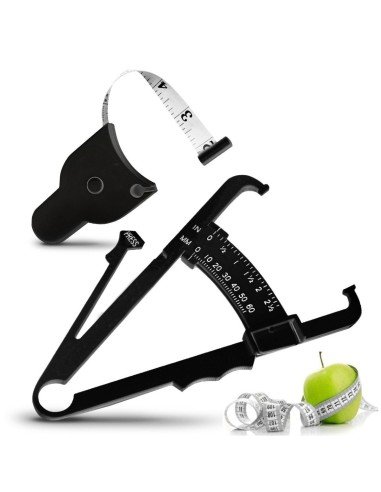 Kit Fitness Control Adipómetro + Cinta Métrica medidores de grasa corporal calibrador