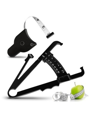 Kit Fitness Control Adipómetro + Cinta Métrica medidores de grasa corporal calibrador