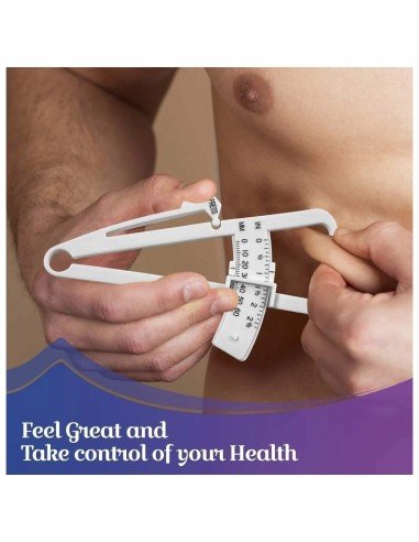 Kit Fitness Control Adipómetro  Cinta Métrica medidores grasa corporal