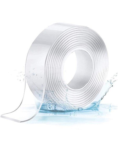 Cinta Adhesiva Doble Faz Lavable Nano Cinta Gel 3cm x 5 Mts