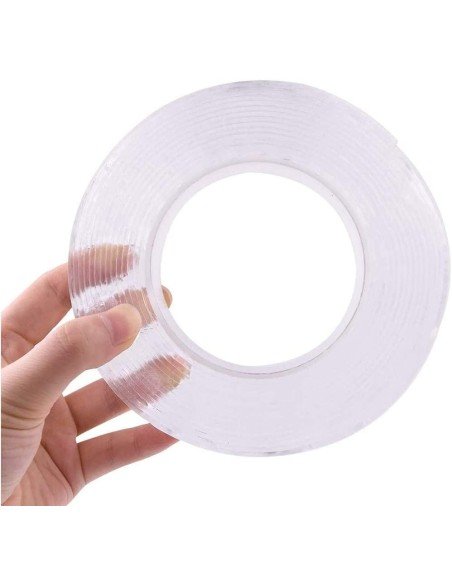 Cinta Adhesiva Doble Faz Lavable Nano Cinta Gel 3cm x 5 Mts