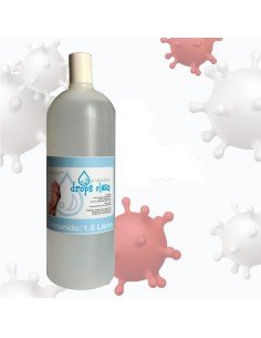 Un Litro de Gel AntiBacterial Drops Clean limpia y desinfecta tus manos