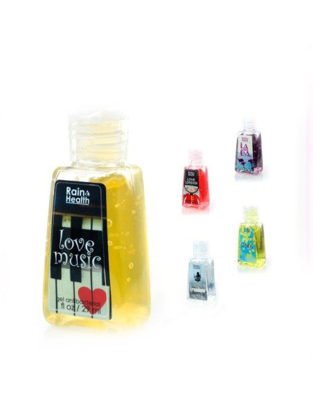 Un Kit de Gel AntiBacterial Rain Health limpia y desinfecta tus manos (15 unidades)