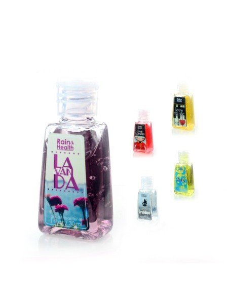 Un Kit de Gel AntiBacterial Rain Health limpia y desinfecta tus manos (15 unidades)