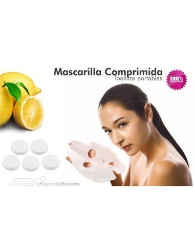 Toallita Mascarilla Facial comprimida portable, suaves, prácticas, cómodas