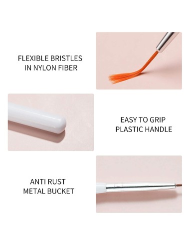 Kit x20 Decorativos De Uñas 15 Pinceles + 5 Punteros Dotting