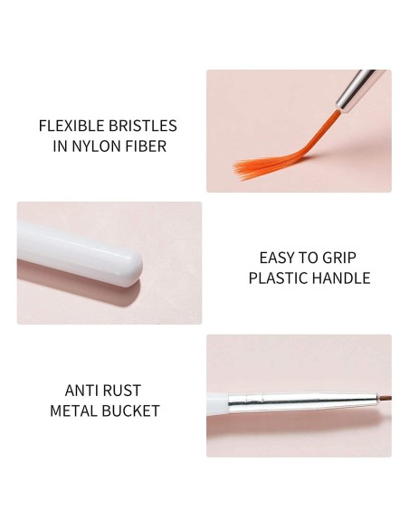 Kit x20 Decorativos De Uñas 15 Pinceles + 5 Punteros Dotting