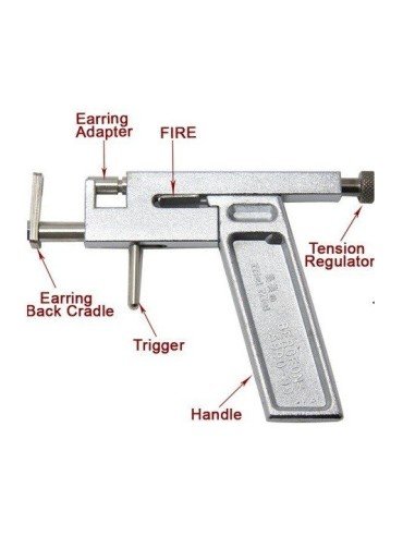 Pistola Ear Piercing Gun para perforar Orejas, Ombligo, aretes, pendientes