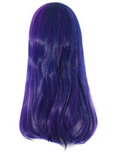 Peluca Bicolor Degradee 60cm Harajuku Morado Azul Fucsia