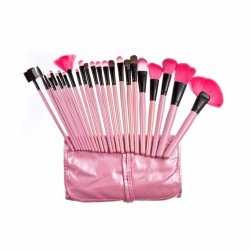 Set de 24 brochas y pinceles para maquillaje profesional
