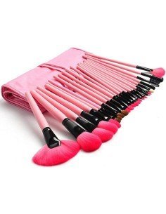 Set de 24 brochas y pinceles para maquillaje profesional 2