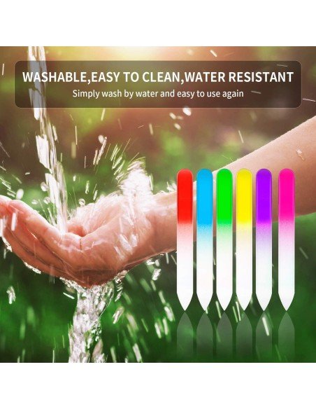 Set x6 Limas De Cristal Para Uñas Manicure Uso Profesional