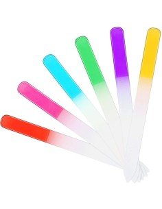 Set x6 Limas De Cristal Para Uñas Manicure Uso Profesional