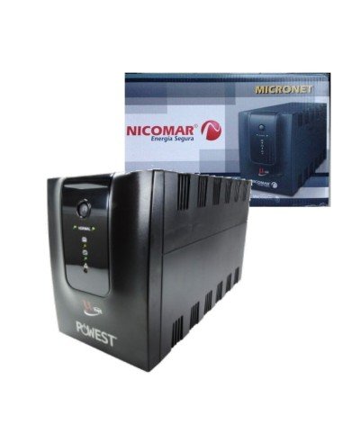 ⭐ UPS Interactiva Powest MicroNet 2000 VA con Regulador Automático de Voltaje y Protección contra Picos
