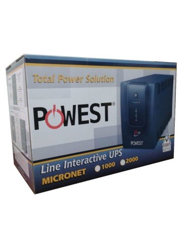 ⭐ UPS Interactiva Powest MicroNet 2000 VA (regulador automático de Voltaje y picos)
