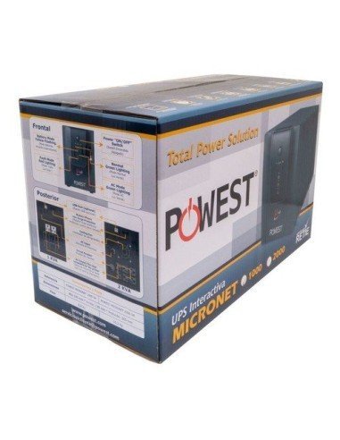 ⭐ UPS Interactiva Powest MicroNet 1000 VA con Regulador Automático de Voltaje y Protección contra Picos