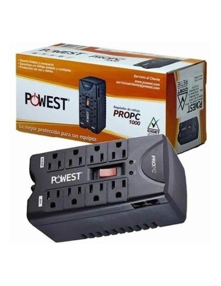 ⭐ Regulador Electrónico de Voltaje 1000VA ProPC 1.000