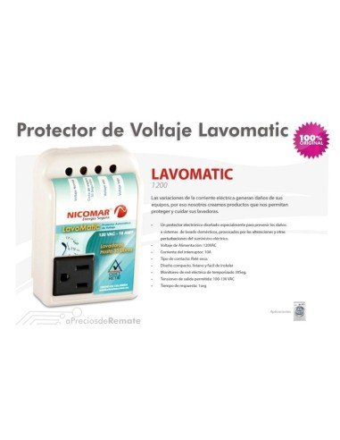 ⭐ Protector de Voltaje Lavomatic 110V 10 amp proteje tu lavadora