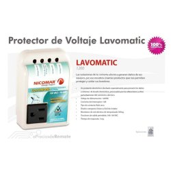⭐ Protector de Voltaje Lavomatic 110V 10 amp proteje tu lavadora