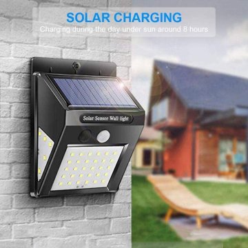 ⭐Luz LED Solar con sensor de movimiento para exteriores