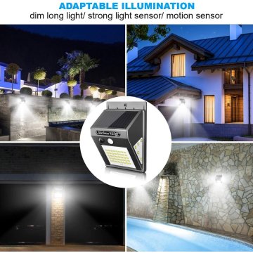 ⭐Luz LED Solar con sensor de movimiento para exteriores