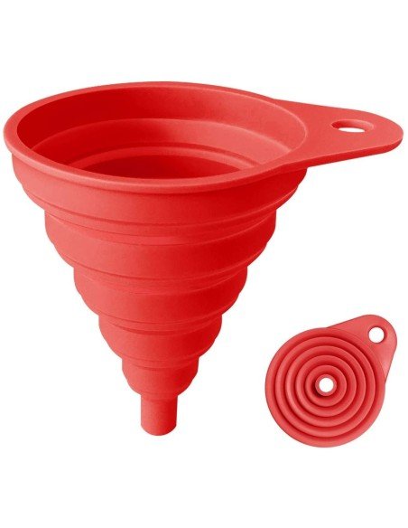⭐ Embudo De Silicona Flexible Plegable Funnel Cocina Portable ⭐ Embudo De Silicona Flexible Plegable Funnel Cocina Portable