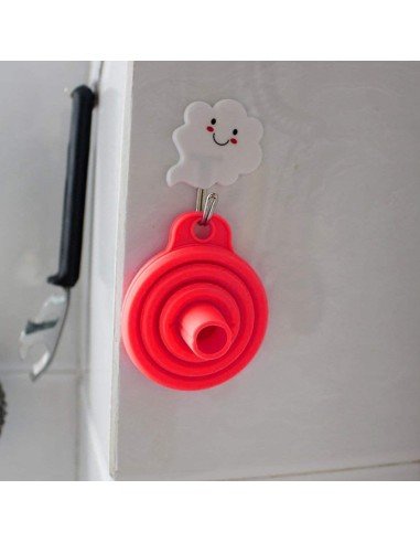 ⭐ Embudo De Silicona Flexible Plegable Funnel Cocina Portable