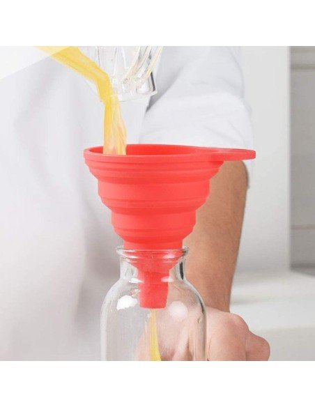⭐ Embudo De Silicona Flexible Plegable Funnel Cocina Portable ⭐ Embudo De Silicona Flexible Plegable Funnel Cocina Portable