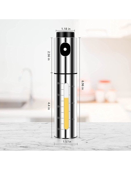 ⭐ Pulverizador De Aceite Spray 135ml Acero Inoxidable Rociador ⭐ Pulverizador De Aceite Spray 135ml Acero Inoxidable Rociador