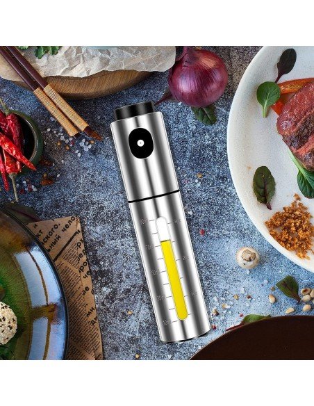 ⭐ Pulverizador De Aceite Spray 135ml Acero Inoxidable Rociador ⭐ Pulverizador De Aceite Spray 135ml Acero Inoxidable Rociador