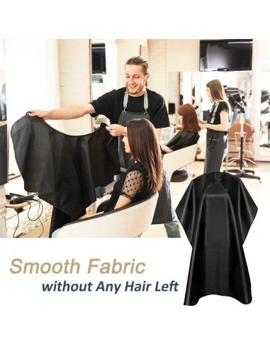 ⭐ Capa Peluquería Babero Antifluido Corte Cabello Ajustable