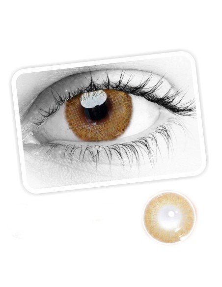 ⭐ Lentes de contacto Gold ojos Dorados, brillos y destellos luminosos