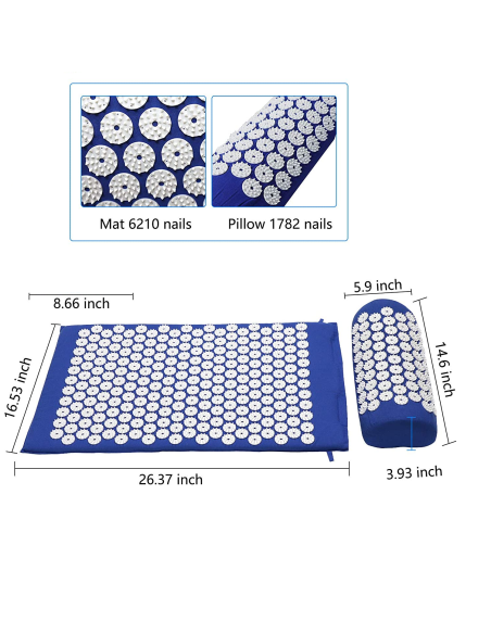⭐ Manta Yoga Con Acu presión Anti Stress Dolores Espalda anti stress ⭐ Manta Yoga Con Acu presión Anti Stress Dolores Espalda anti stress