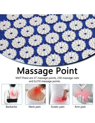 ⭐ Manta Yoga Con Acu presión Anti Stress Dolores Espalda anti stress