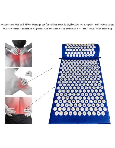 ⭐ Manta Yoga Con Acu presión Anti Stress Dolores Espalda anti stress