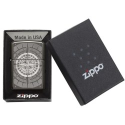 ⭐ Encendedor Zippo Stamp Hielo Brújula 29232 Negro