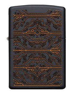⭐ Encendedor Zippo Stamp Circuito 49572 Negro Mate