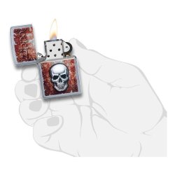 ⭐ Encendedor Zippo Stamp Calavera Oxidada 29870