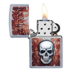 ⭐ Encendedor Zippo Stamp Calavera Oxidada 29870