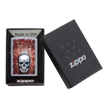 ⭐ Encendedor Zippo Stamp Calavera Oxidada 29870