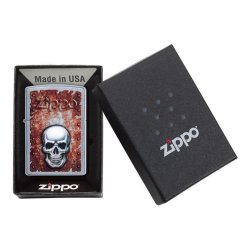 ⭐ Encendedor Zippo Stamp Calavera Oxidada 29870