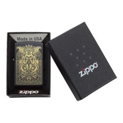⭐ Encendedor Zippo Stamp R-Lyeh Monstruo 29965 Negro Mate