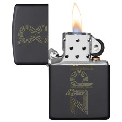 ⭐ Encendedor Zippo Stamp Logo laberinto MZ49598 Negro Mate