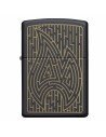 ⭐ Encendedor Zippo Stamp Laberinto Flama MZ49597 Negro Mate