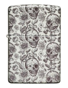 ⭐ Encendedor Zippo Stamp Skull Glow Dark 49458