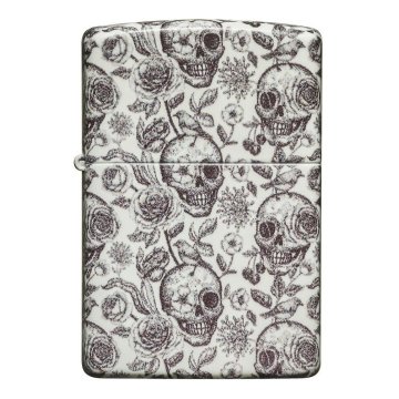 ⭐ Encendedor Zippo Stamp Skull Glow Dark 49458