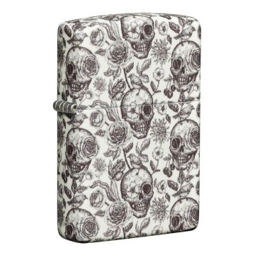⭐ Encendedor Zippo Stamp Skull Glow Dark 49458