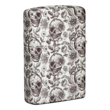 ⭐ Encendedor Zippo Stamp Skull Glow Dark 49458